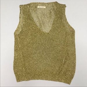 HYPER GOLD METALLIC VEST